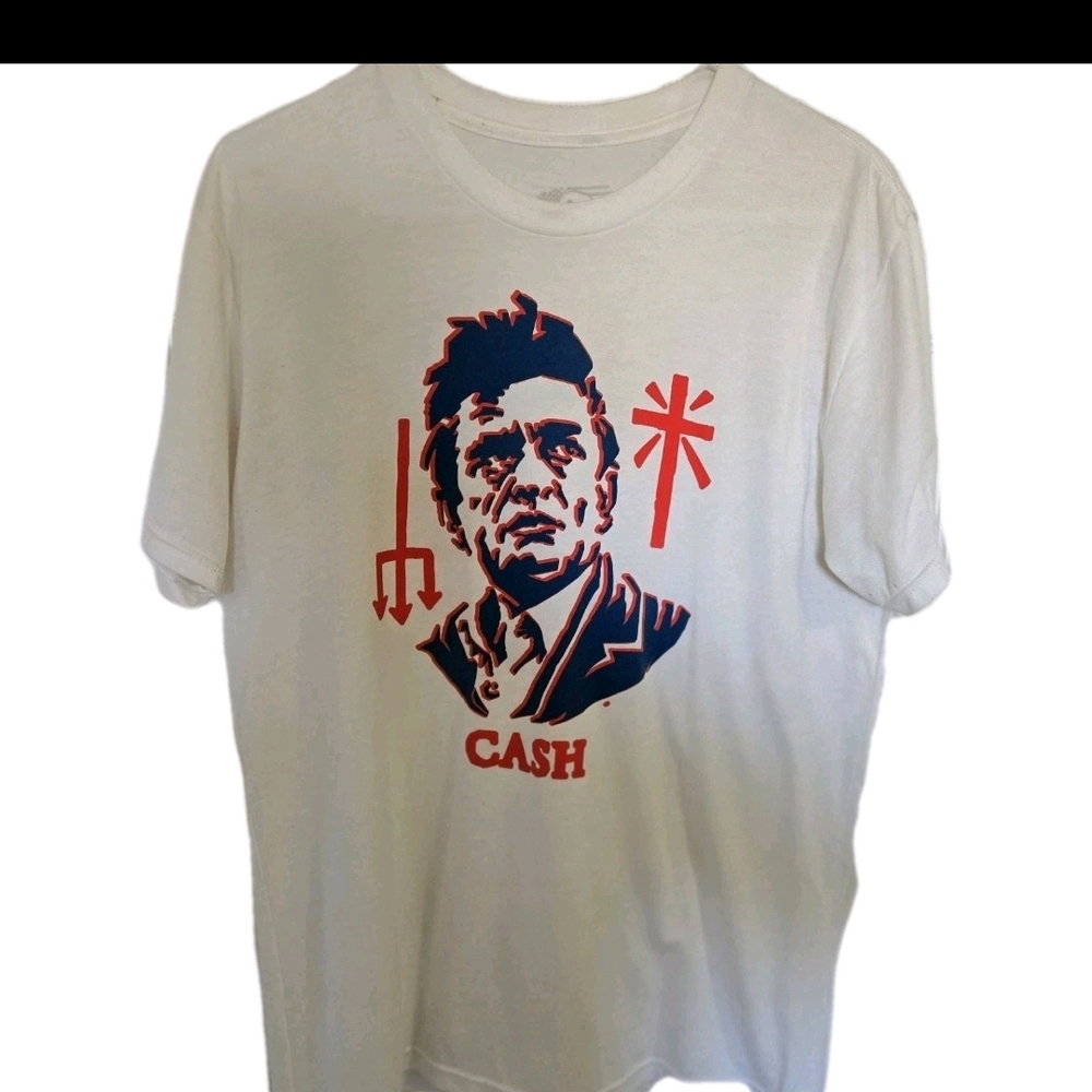 Rogue American Johnny Cash Saint Or Sinner Tshirt Mens XL EUC